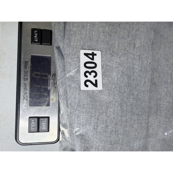 Eileen Fisher Pants L Gray Wool Lantern Flannel Side Zip Fall Winter - Picture 14 of 14